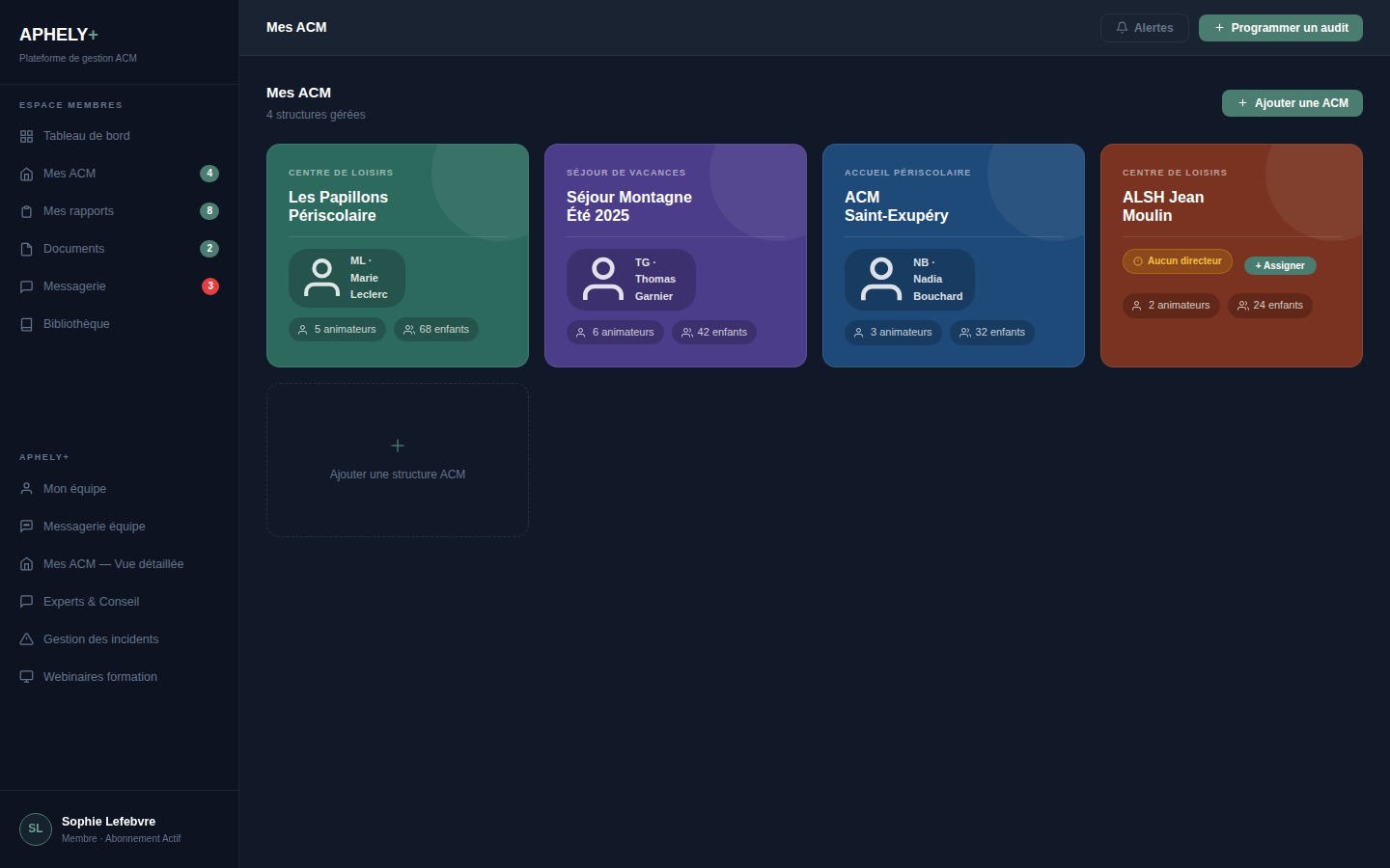 Listing des accueils collectifs de mineurs